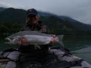 Claudia and trophy lake Rainbow